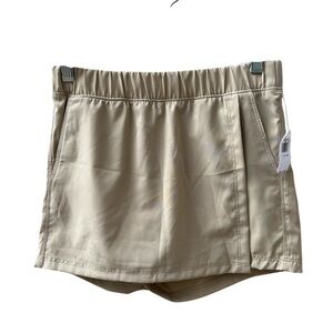 Old Navy Girl’s Large 10-12 StretchTech Pull On Skort Khaki Mid Rise New